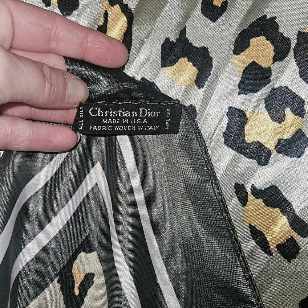 Authentic Christian Dior Silk Scarf